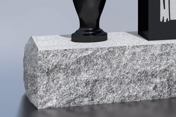 Silver mist with rock edges and sawn smooth top (McMulkin p. 27)